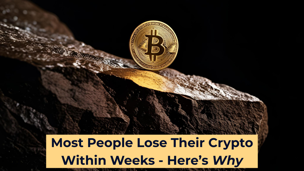 Hero image for a blog about how most people lose their crypto due to wallet security mistakes and lack of protection.