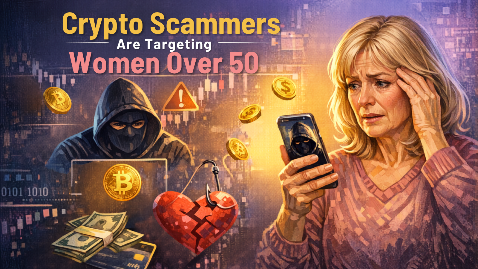 Crypto scams over 50 - why women are the number one target